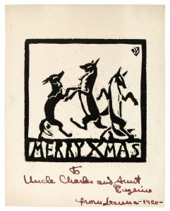 1928 Untitled (Prendergast Christmas Card)